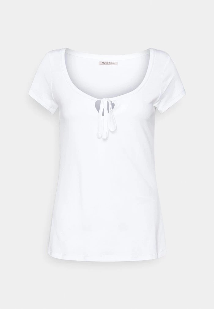 T-Shirt ANNA FIELD Anna Field Basic T-shirt Blanche Femme | ESI-4861908